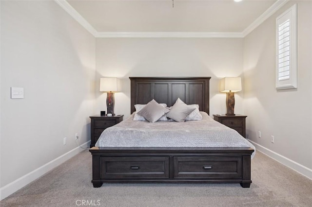 3032 Cortuna Dr, San Luis Obispo, CA 93401 - bedroom featuring crown molding and light colored carpet