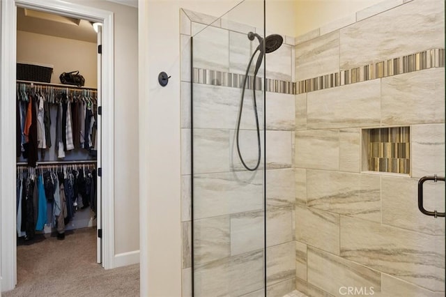3032 Cortuna Dr, San Luis Obispo, CA 93401 - bathroom with a stall shower and a walk in closet