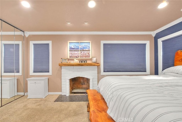 24 Edgebrook Dr, Phillips Ranch, CA 91766 - bedroom with crown molding, carpet flooring, and recessed lighting
