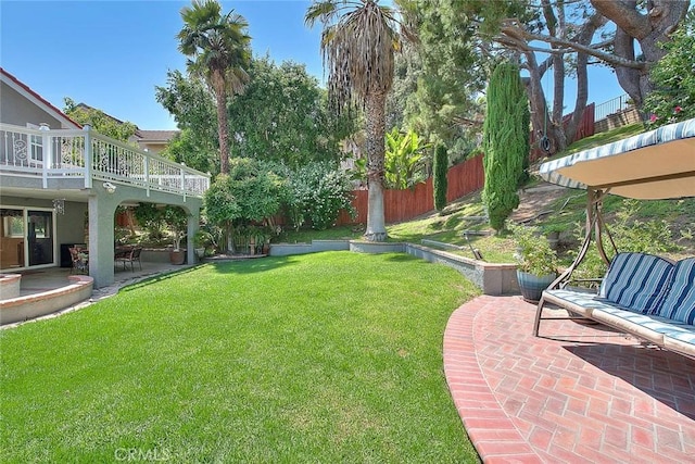 24 Edgebrook Dr, Phillips Ranch, CA 91766 - view of yard featuring a patio area and a wooden deck