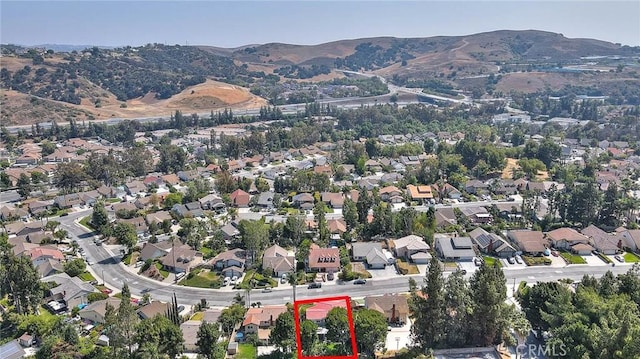 24 Edgebrook Dr, Phillips Ranch, CA 91766 - aerial overview of property's location featuring property boundaries highlighted and nearby suburban area