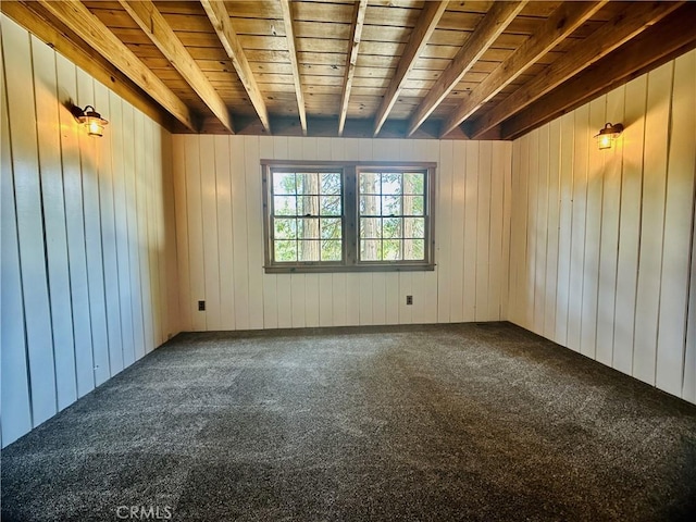 349 Golf Course Rd, Lake Arrowhead, CA 92352 - carpeted spare room featuring wooden walls