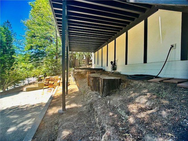 349 Golf Course Rd, Lake Arrowhead, CA 92352 - view of patio / terrace with an attached carport
