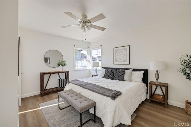 4709 W 149th St, Lawndale, CA 90260 - bedroom with wood finished floors and ceiling fan