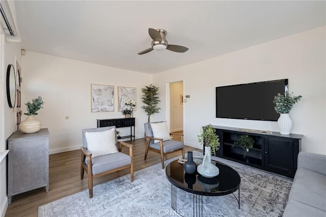 4709 W 149th St, Lawndale, CA 90260 - living room featuring light wood-type flooring and ceiling fan