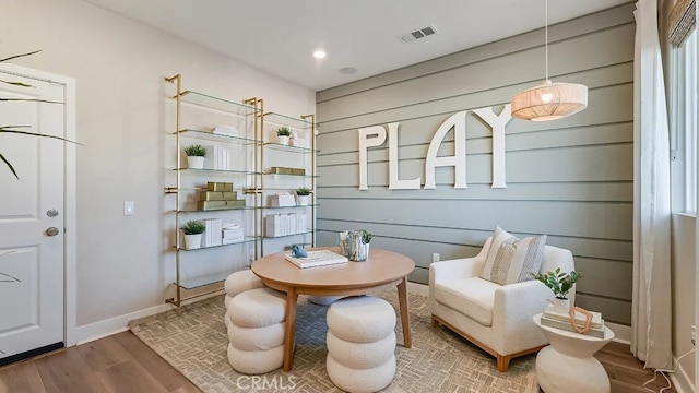 1874 S Union St Unit 28, Anaheim, CA 92805 - living area featuring wood finished floors and recessed lighting