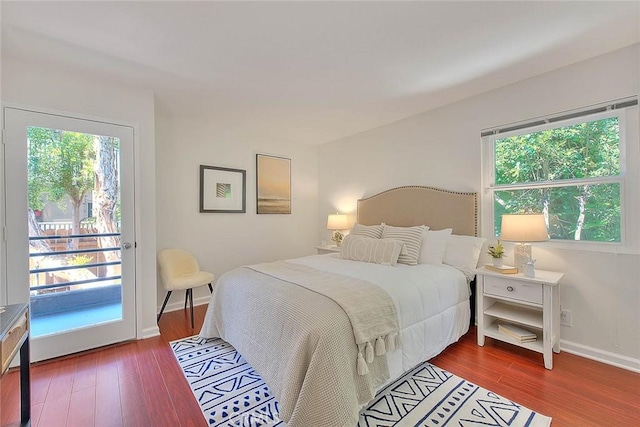 360 S Los Robles Ave Unit 10, Pasadena, CA 91101 - bedroom with wood finished floors and access to exterior