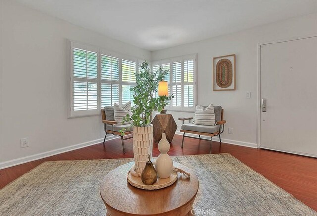 360 S Los Robles Ave Unit 10, Pasadena, CA 91101 - sitting room with baseboards and wood finished floors