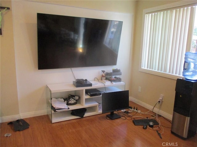 12681 Trask Ave, Garden Grove, CA 92843 - home office with wood finished floors and baseboards