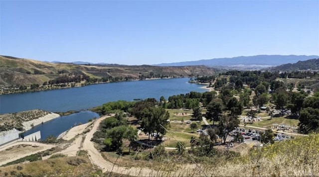 27505 Jasper Way, Castaic, CA 91384 - drone / aerial view of a water and mountain view