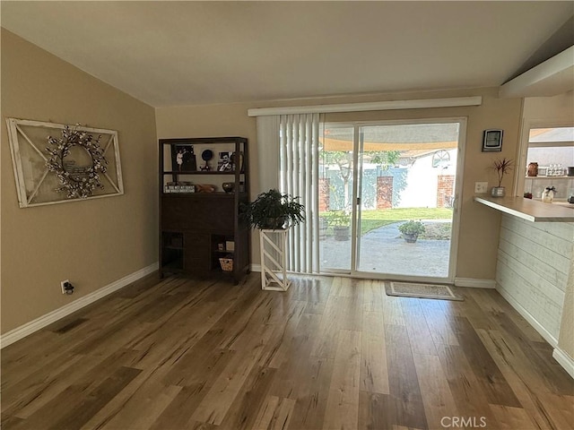 27505 Jasper Way, Castaic, CA 91384 - entryway with lofted ceiling and wood finished floors
