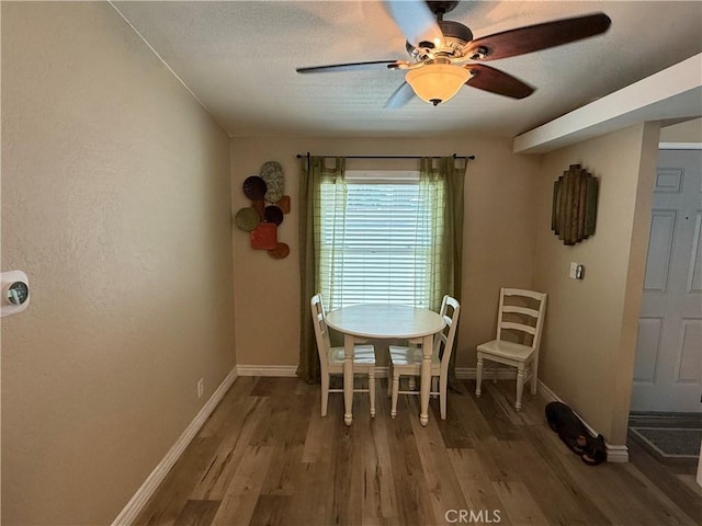 27505 Jasper Way, Castaic, CA 91384 - dining space featuring ceiling fan and wood finished floors