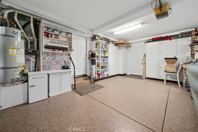 530 Bluerock Dr, San Luis Obispo, CA 93401 - garage with a garage door opener and water heater