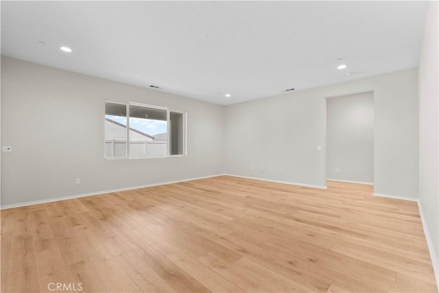 30071 Merrick Ln, Menifee, CA 92584 - spare room featuring light wood finished floors and recessed lighting