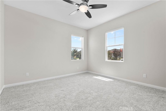 30071 Merrick Ln, Menifee, CA 92584 - carpeted spare room featuring a ceiling fan and plenty of natural light