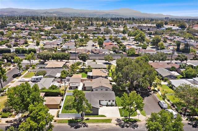 2405 Larchmont Ave, Santa Ana, CA 92706 - aerial view of residential area with a mountainous background