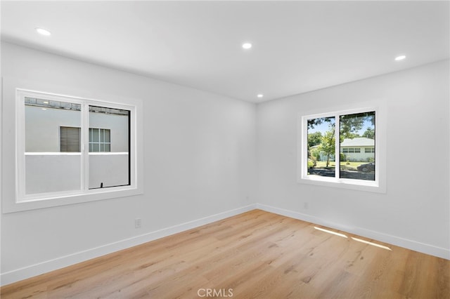 2405 Larchmont Ave, Santa Ana, CA 92706 - spare room featuring light wood-style floors and recessed lighting