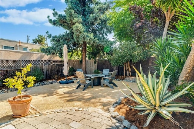 680 Howard St, San Luis Obispo, CA 93401 - fenced backyard with a patio area