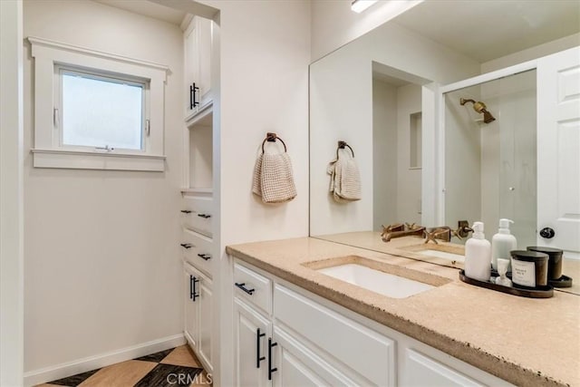 680 Howard St, San Luis Obispo, CA 93401 - full bath with vanity and a stall shower