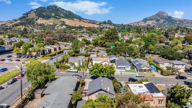 680 Howard St, San Luis Obispo, CA 93401 - aerial view of residential area featuring a mountain backdrop