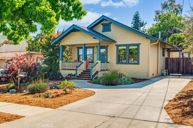 680 Howard St, San Luis Obispo, CA 93401 - bungalow-style home with a porch and concrete driveway