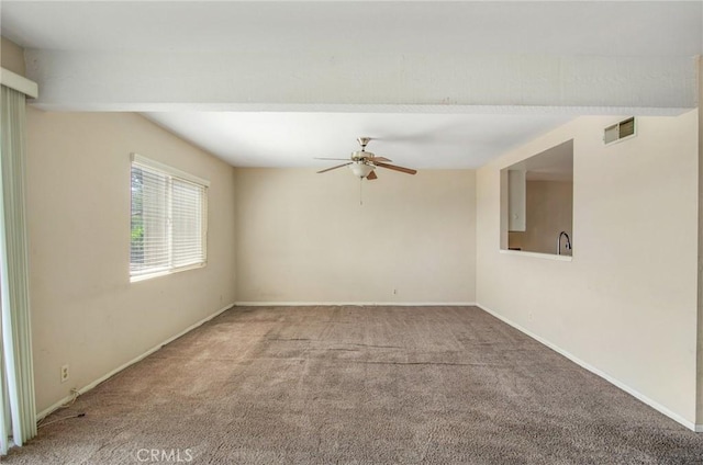 5540 E Vista Del Este, Anaheim, CA 92807 - unfurnished room with carpet floors and ceiling fan
