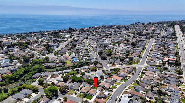 2609 S Leland St, San Pedro, CA 90731 - aerial view of property and surrounding area with nearby suburban area and a nearby body of water