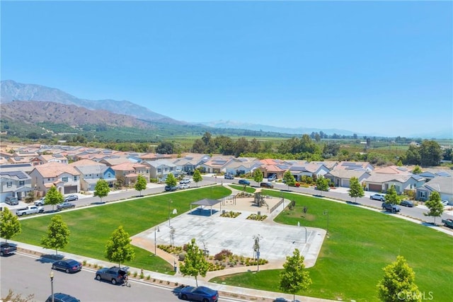 389 Allen Dr, Santa Paula, CA 93060 - aerial perspective of suburban area featuring mountains