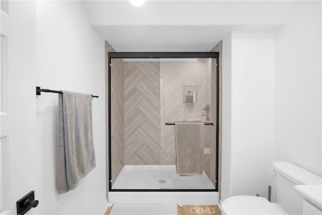 389 Allen Dr, Santa Paula, CA 93060 - bathroom with a stall shower and toilet