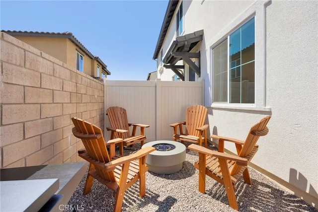 389 Allen Dr, Santa Paula, CA 93060 - view of patio / terrace featuring an outdoor fire pit