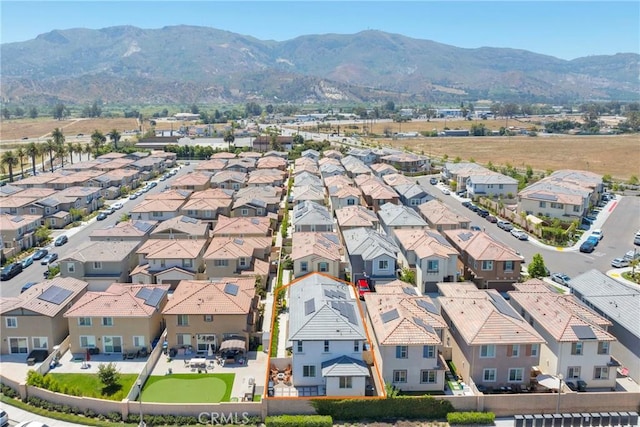 389 Allen Dr, Santa Paula, CA 93060 - aerial perspective of suburban area with a mountain backdrop