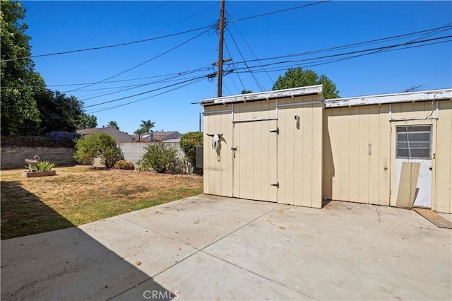 7737 Nestle Ave, Reseda, CA 91335 - view of shed featuring a fenced backyard