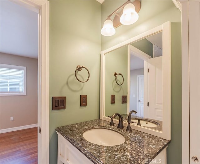 805 Ocean Ave Unit 6, Seal Beach, CA 90740 - bathroom featuring vanity and wood finished floors