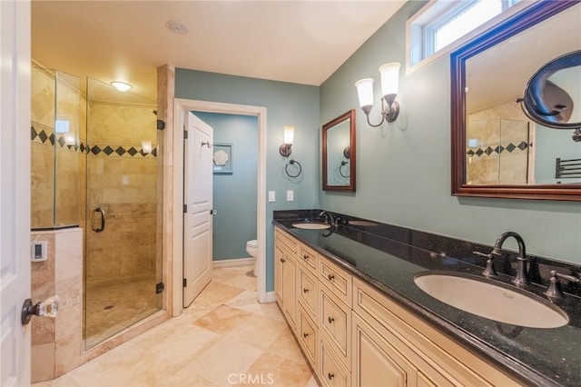 805 Ocean Ave Unit 6, Seal Beach, CA 90740 - bathroom with a stall shower and double vanity