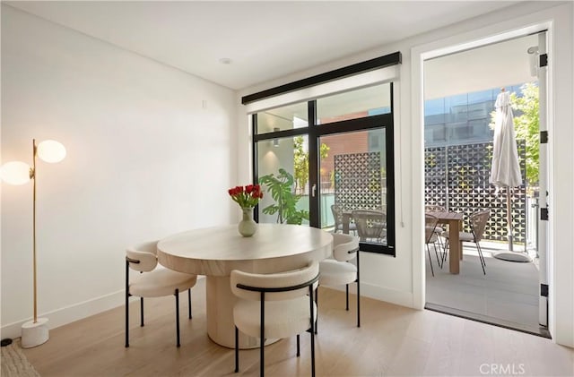 399 E Del Mar Blvd Unit 110, Pasadena, CA 91101 - dining room featuring light wood finished floors