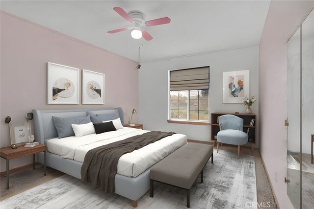16912 Danbury Ave, Hesperia, CA 92345 - bedroom with ceiling fan and baseboards