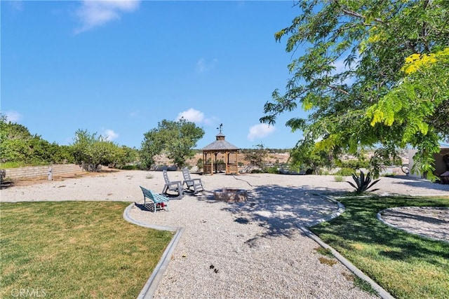 16912 Danbury Ave, Hesperia, CA 92345 - view of grassy yard with a gazebo