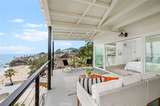 32015 Point Pl, Laguna Beach, CA 92651 - balcony with a water view and an outdoor living space