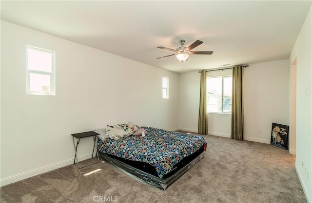 2698 N Arroyo Ave, Fresno, CA 93727 - bedroom with carpet floors and ceiling fan