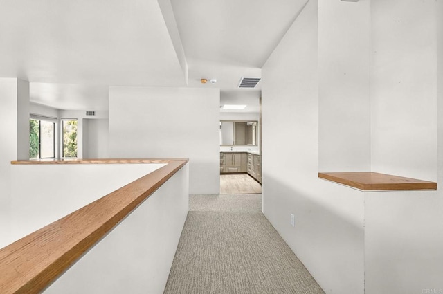 3112 N Mountain View Dr, San Diego, CA 92116 - corridor with carpet flooring