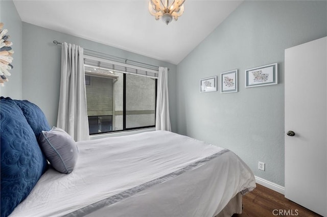 220 S Prospect Ave Unit 9, Redondo Beach, CA 90277 - bedroom with wood finished floors and lofted ceiling