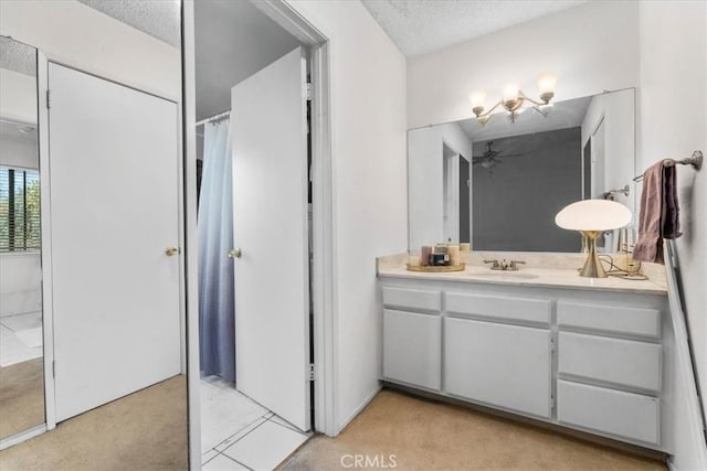 406 Genoa St Unit A, Monrovia, CA 91016 - full bathroom with vanity and a textured ceiling