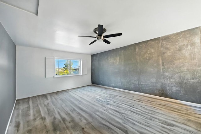 10150 Sierra Madre Rd, Spring Valley, CA 91977 - spare room featuring a ceiling fan and wood finished floors