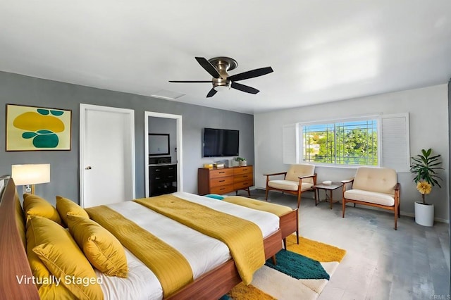 10150 Sierra Madre Rd, Spring Valley, CA 91977 - bedroom with wood finished floors and a ceiling fan