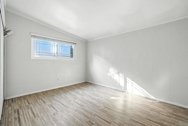 10150 Sierra Madre Rd, Spring Valley, CA 91977 - empty room with lofted ceiling, wood finished floors, and crown molding