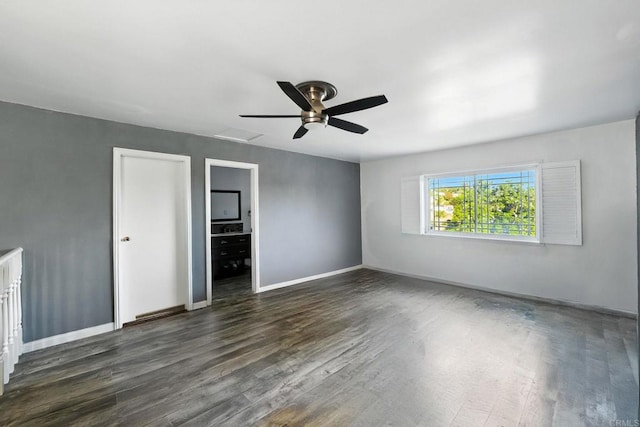 10150 Sierra Madre Rd, Spring Valley, CA 91977 - unfurnished room featuring dark wood-style floors and ceiling fan