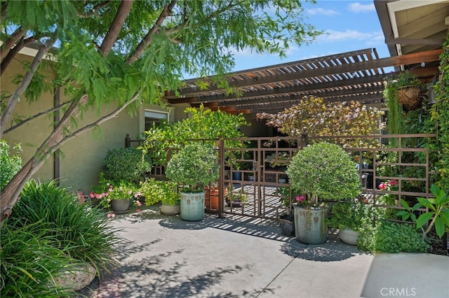 17248 Barneston Ct, Granada Hills, CA 91344 - view of patio / terrace with a pergola