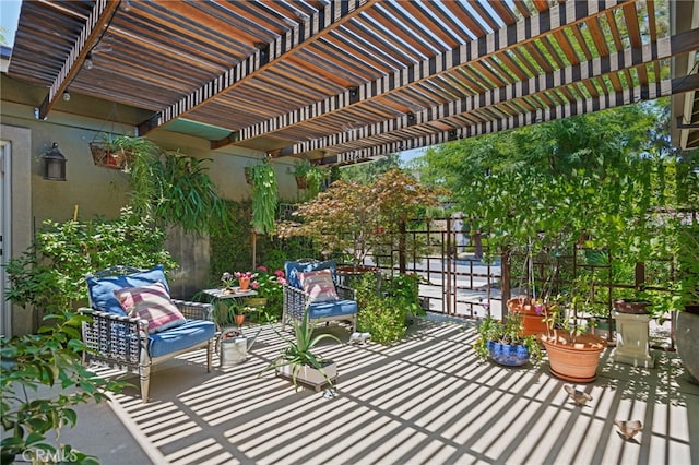 17248 Barneston Ct, Granada Hills, CA 91344 - balcony with a pergola
