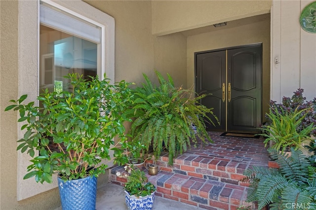 17248 Barneston Ct, Granada Hills, CA 91344 - property entrance featuring stucco siding