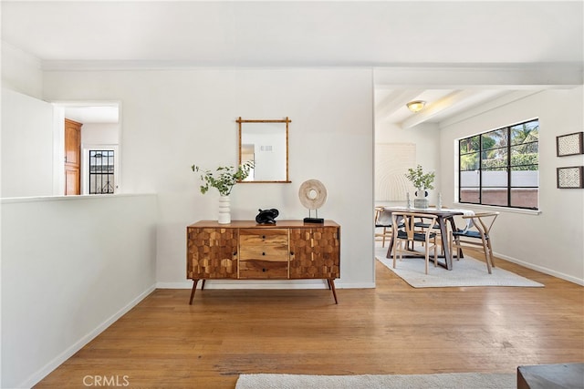 14819 San Feliciano Dr, La Mirada, CA 90638 - hall with wood finished floors and baseboards